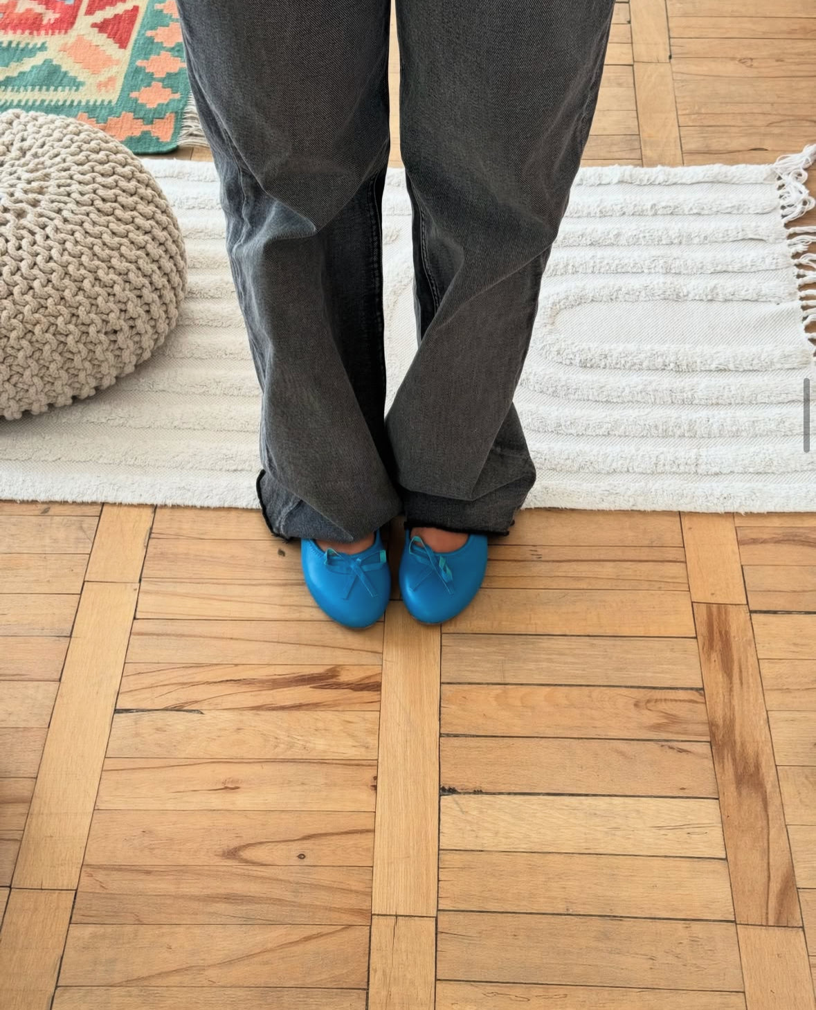 ნატურალური ტყავის ბალერინები