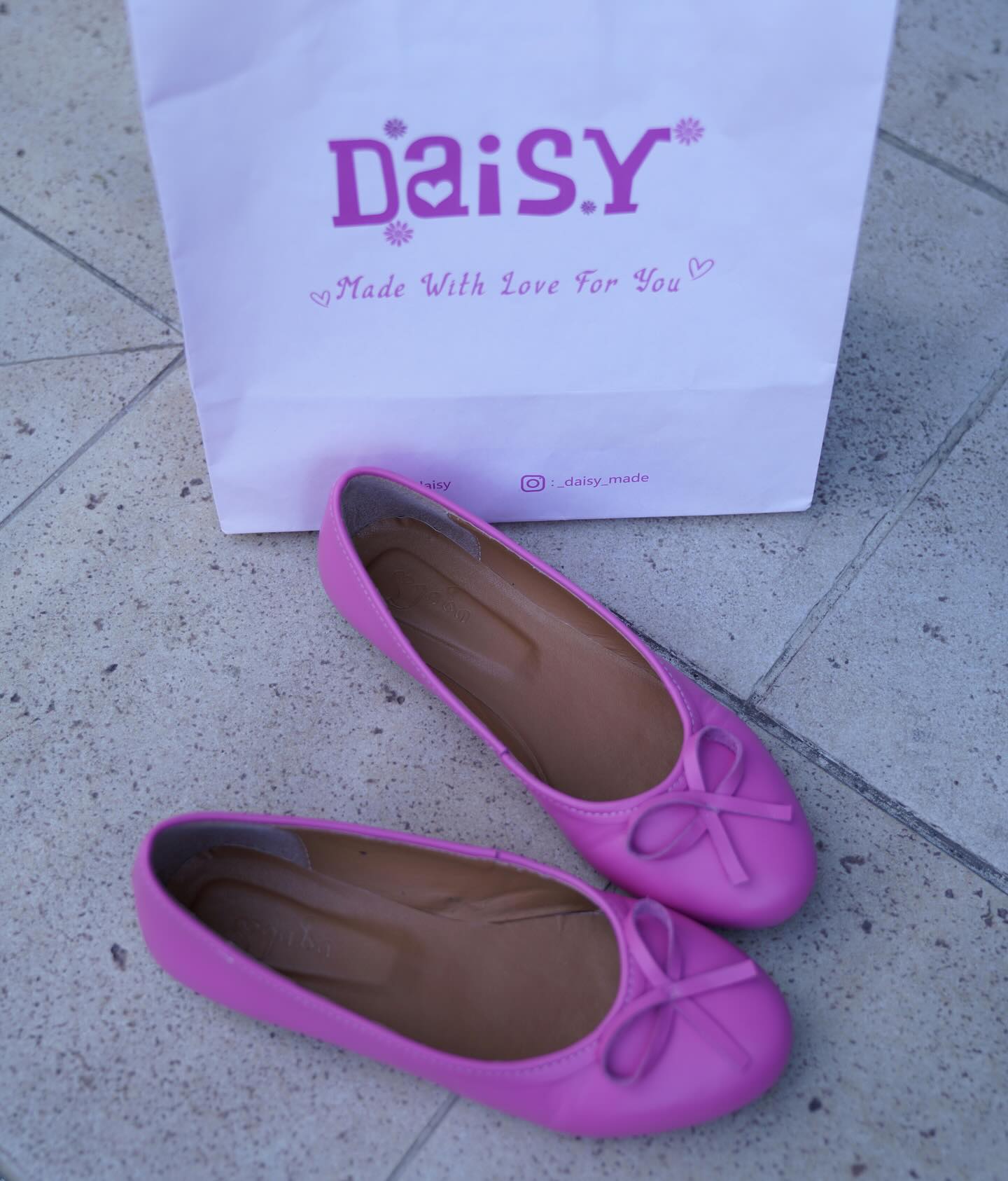 ნატურალური ტყავის ბალერინები