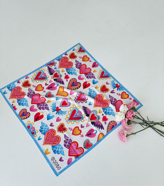 აბრეშუმის გულებიანი შარფი